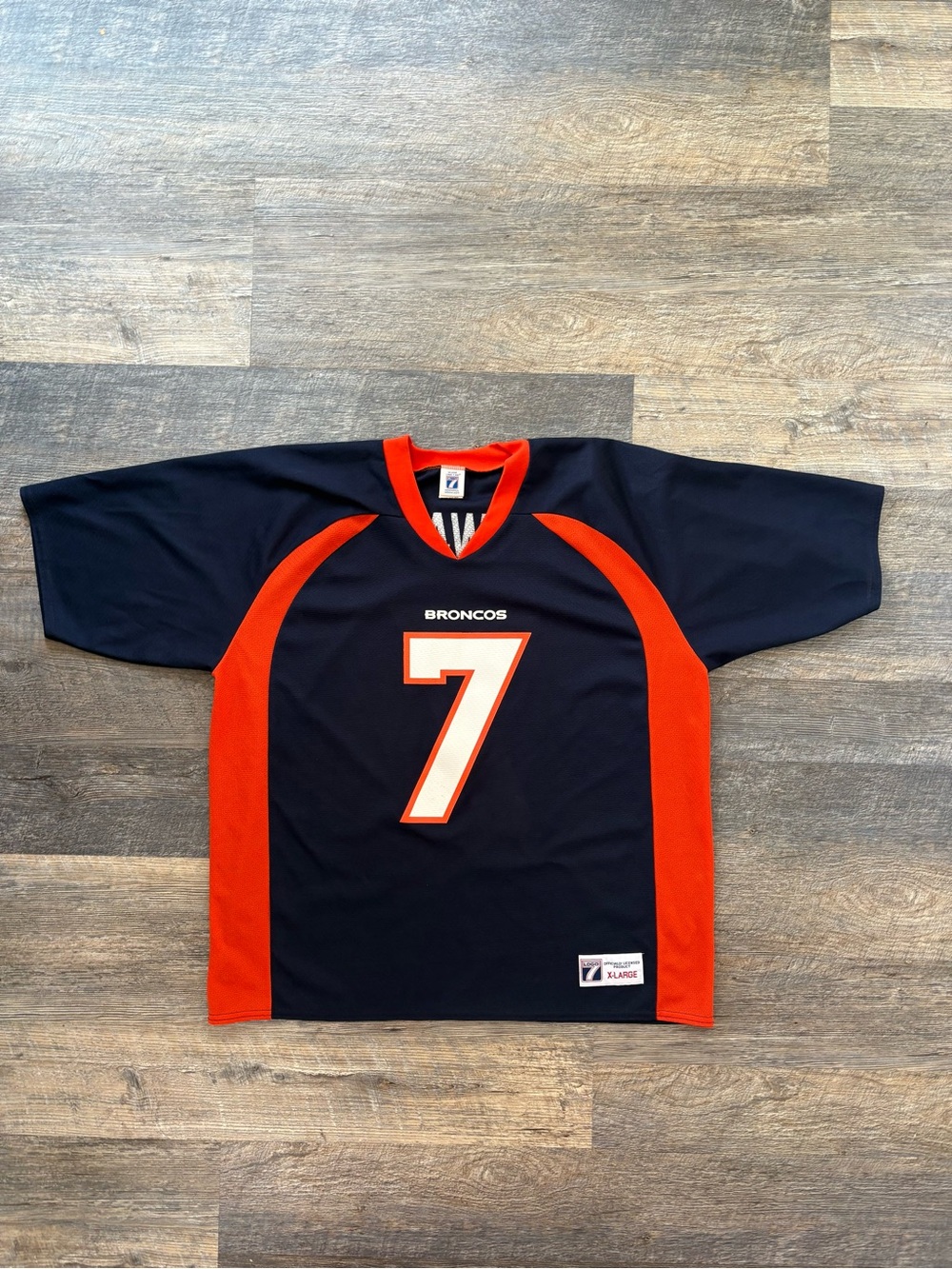 LOGO 7 John Elway Denver Broncos #7 Football Jersey 90s Vintage